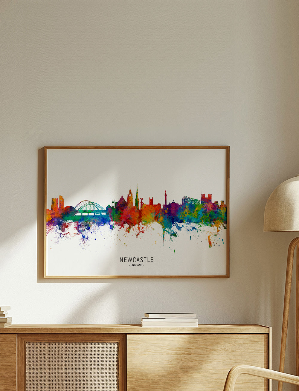 Newcastle skyline multicolour