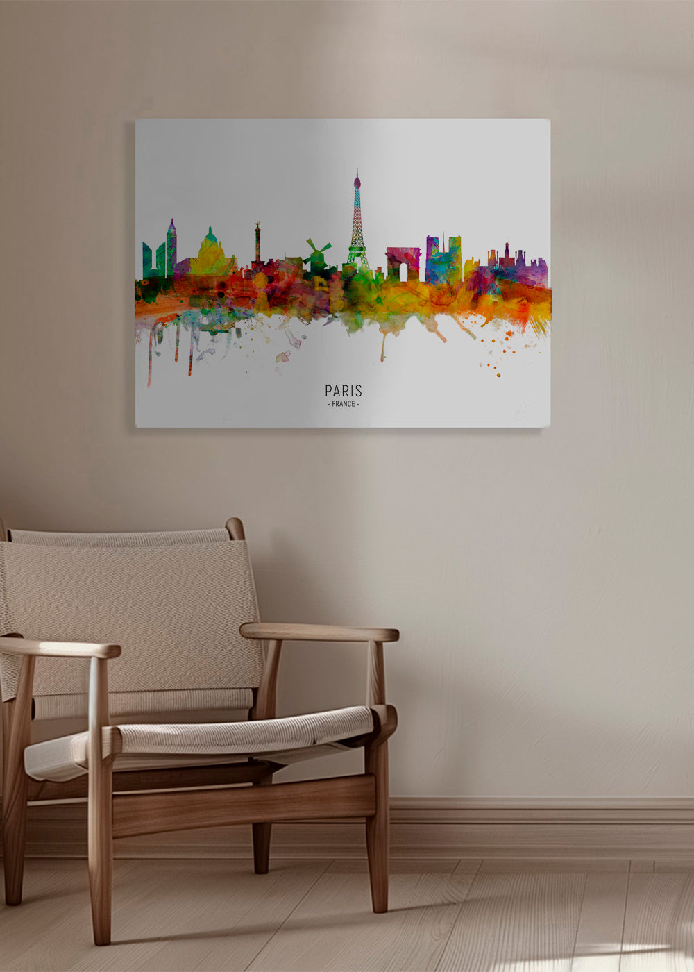 Paris skyline multicolour