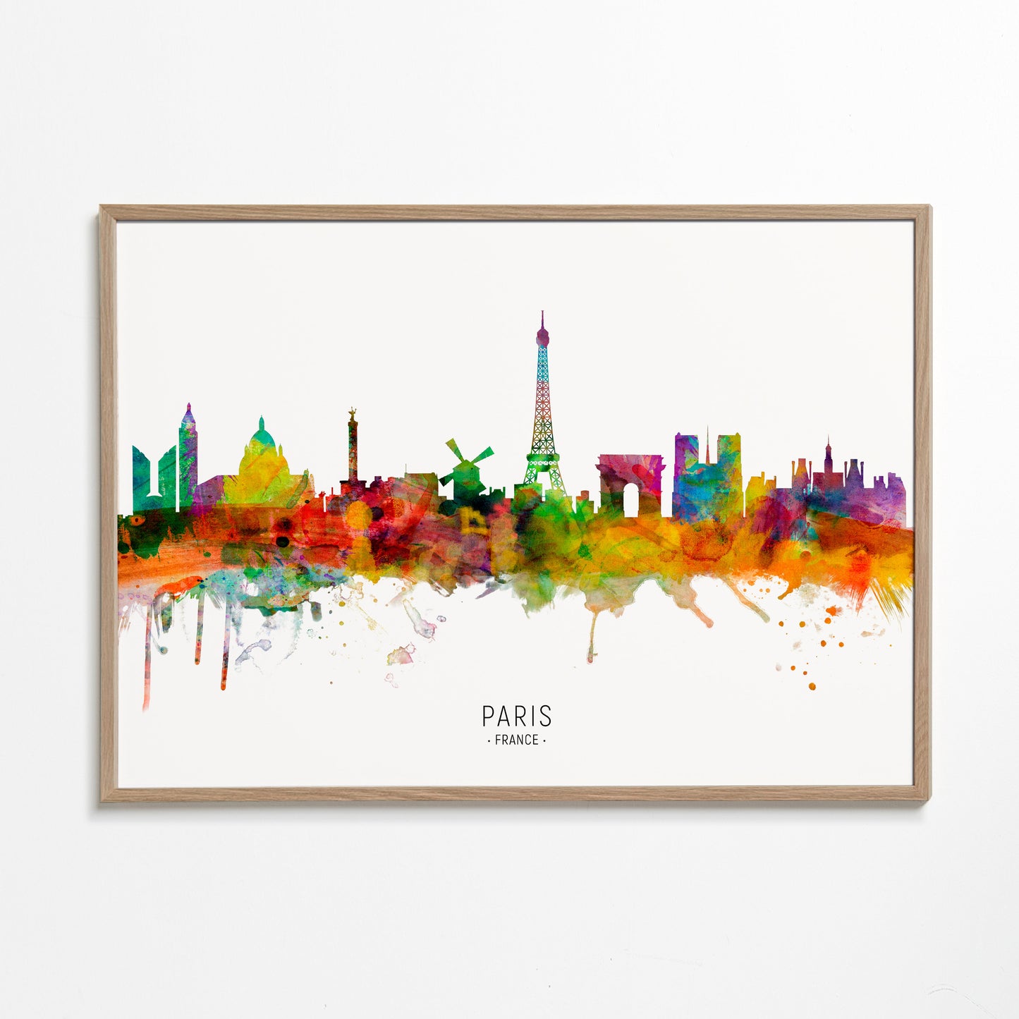 Paris skyline multicolour