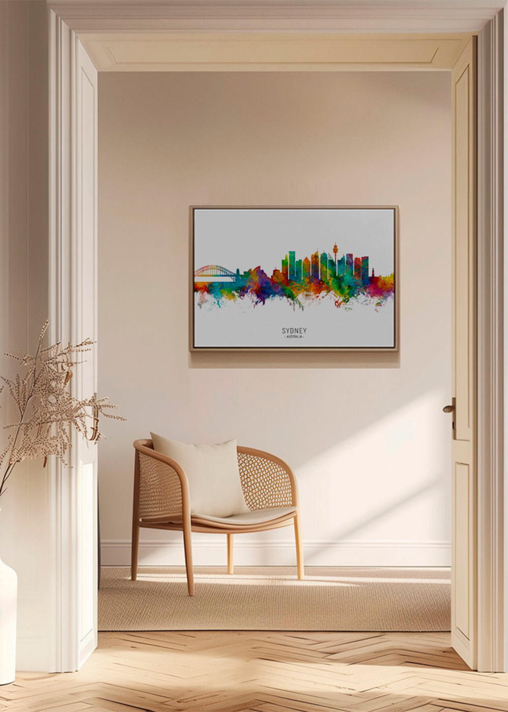 Sydney skyline multicolour