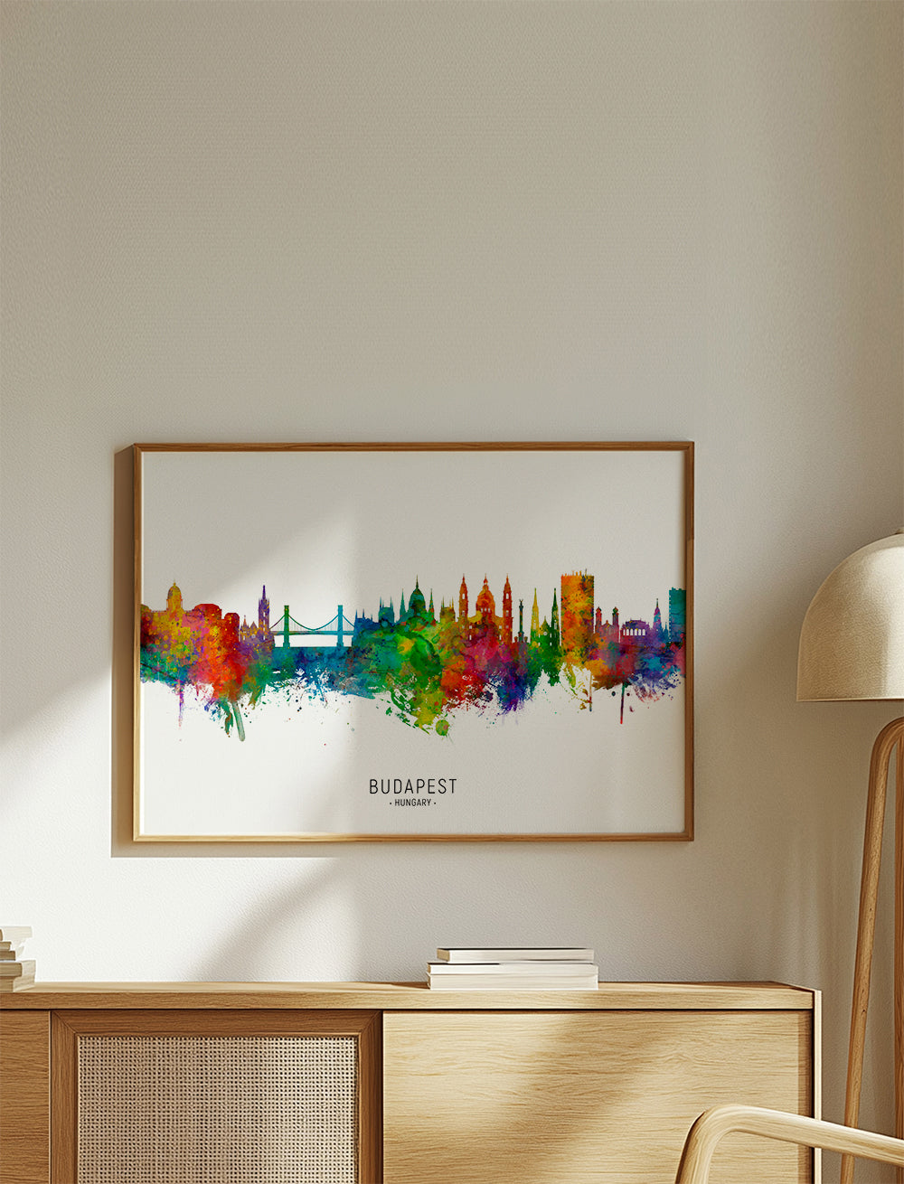 Budapest skyline multicolour
