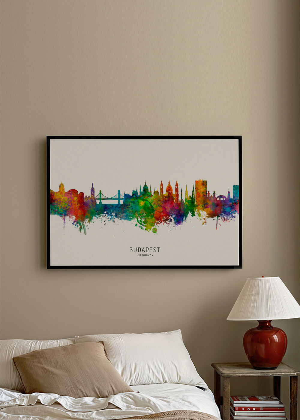 Budapest skyline multicolour