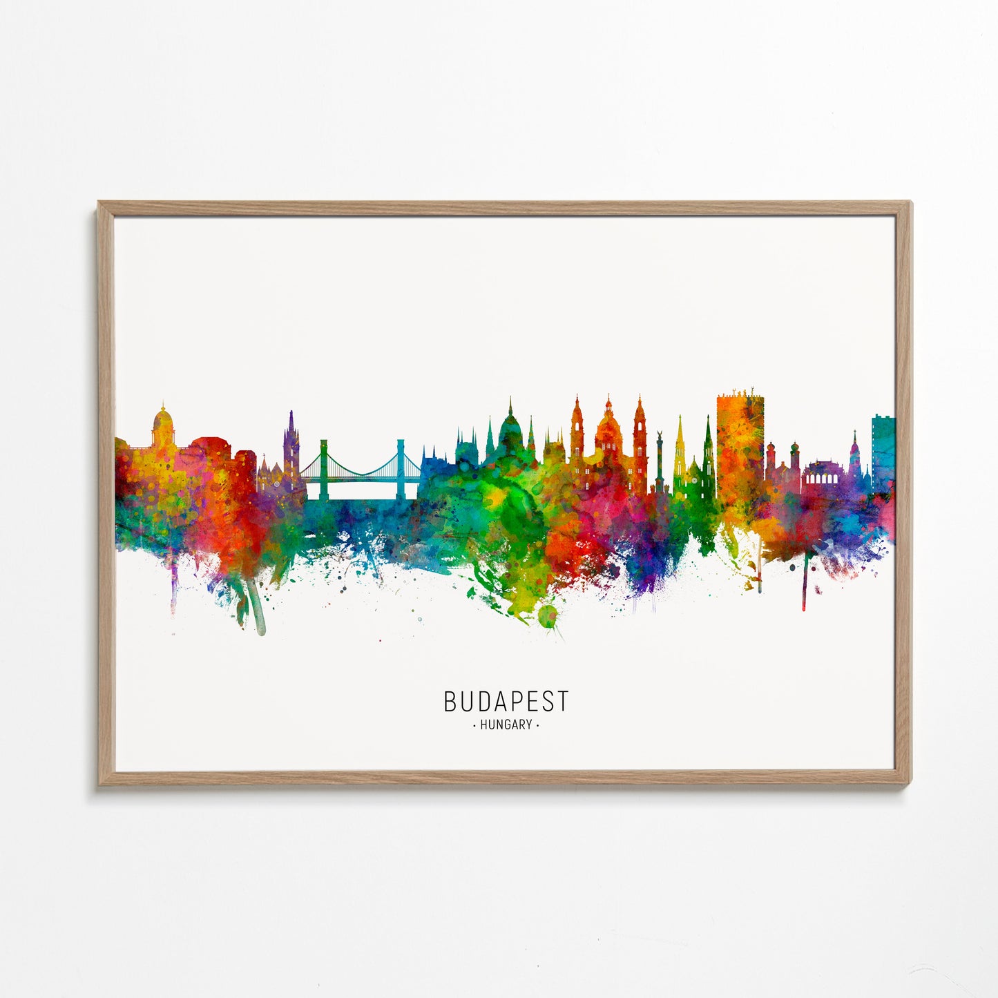 Budapest skyline multicolour