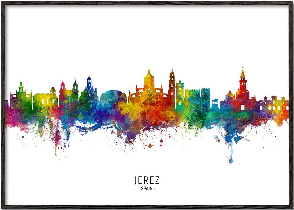 Jerez skyline multicolour
