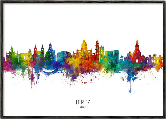 Jerez skyline multicolour