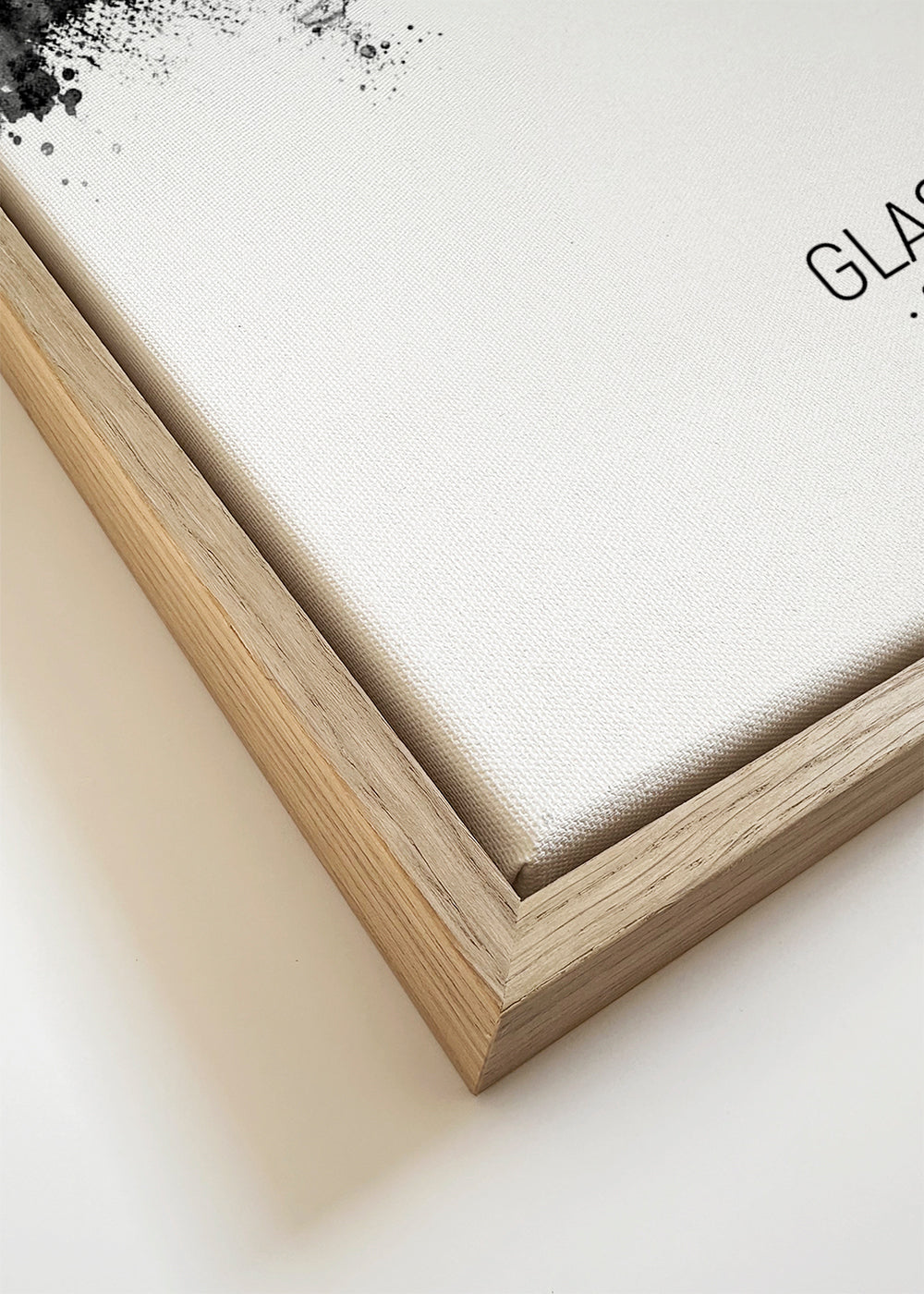 Glasgow skyline black and white