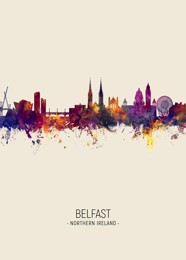 Belfast skyline beige