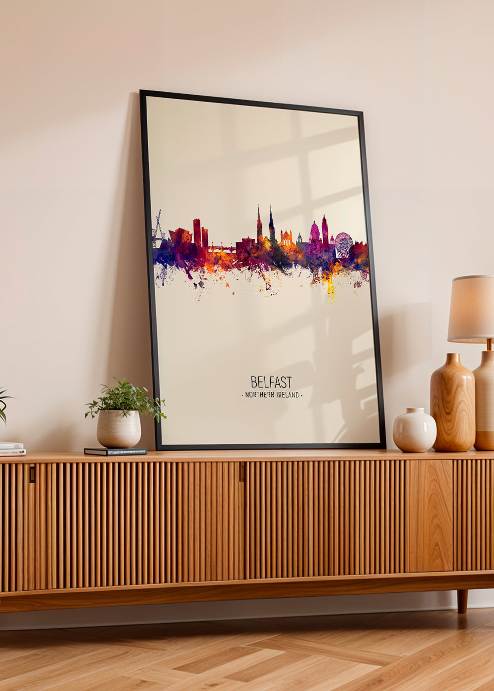 Belfast skyline beige