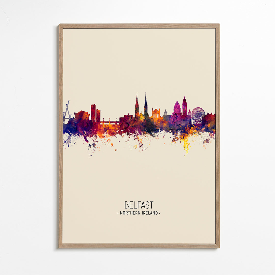 Belfast skyline beige