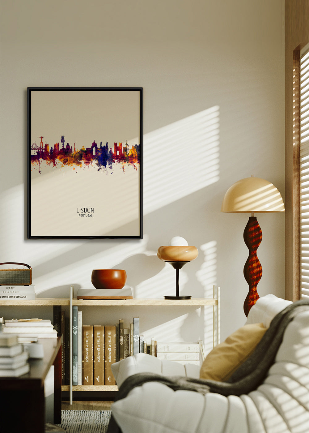 Lisbon skyline beige