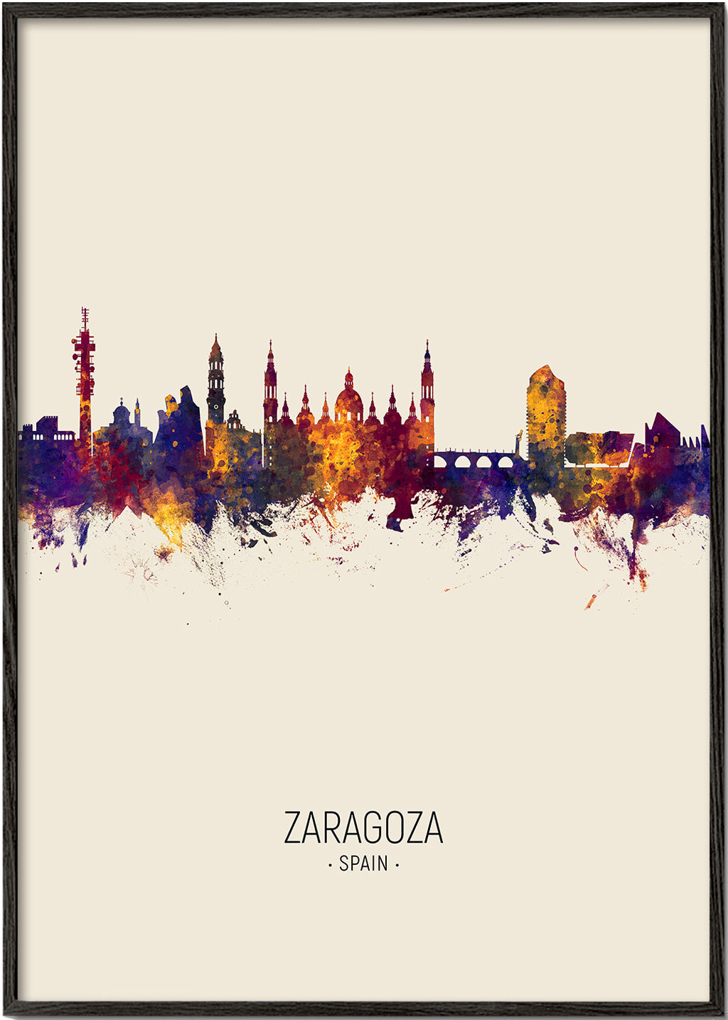 Zaragoza skyline beige