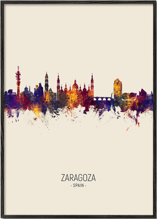 Zaragoza skyline beige