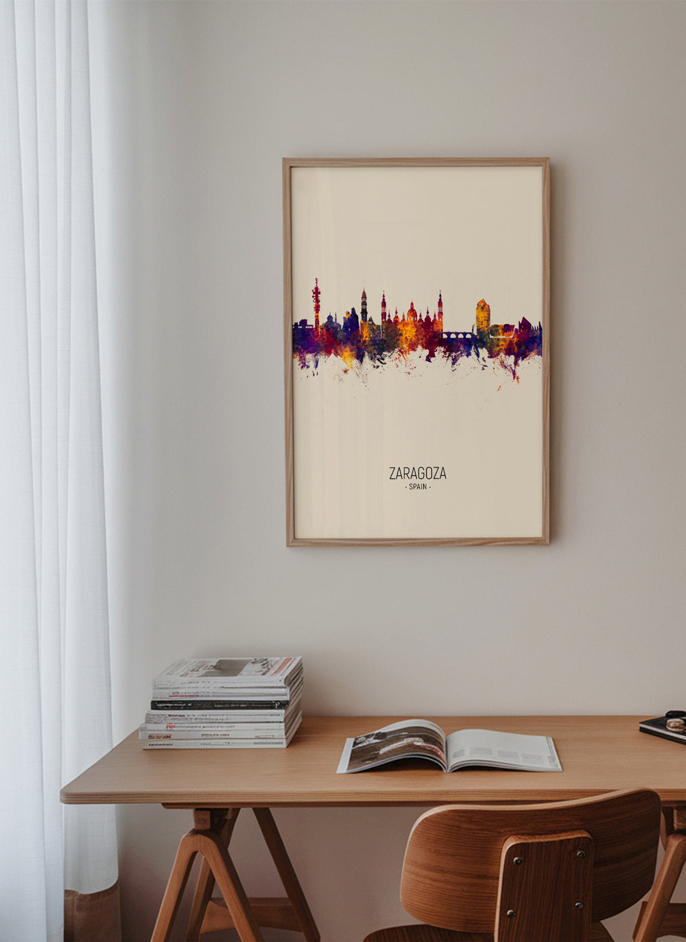 Zaragoza skyline beige