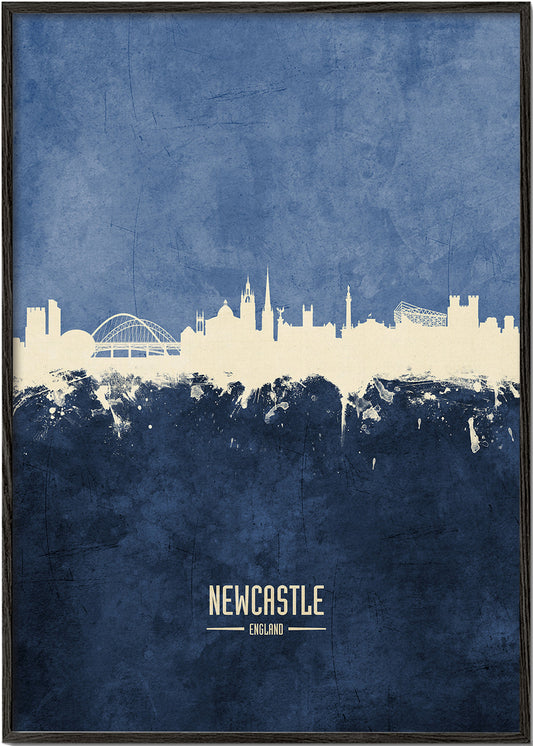 Newcastle skyline blue