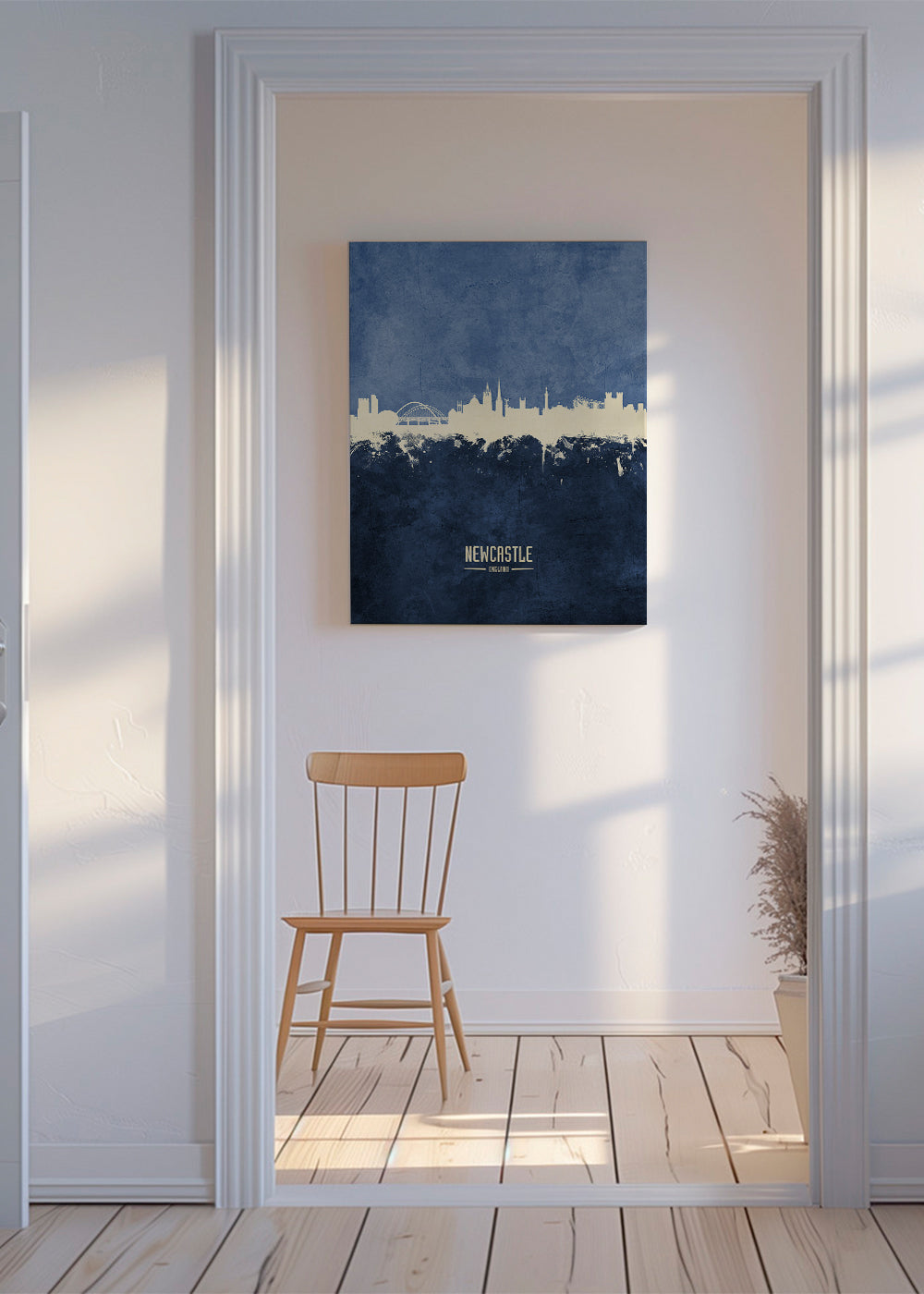 Newcastle skyline blue