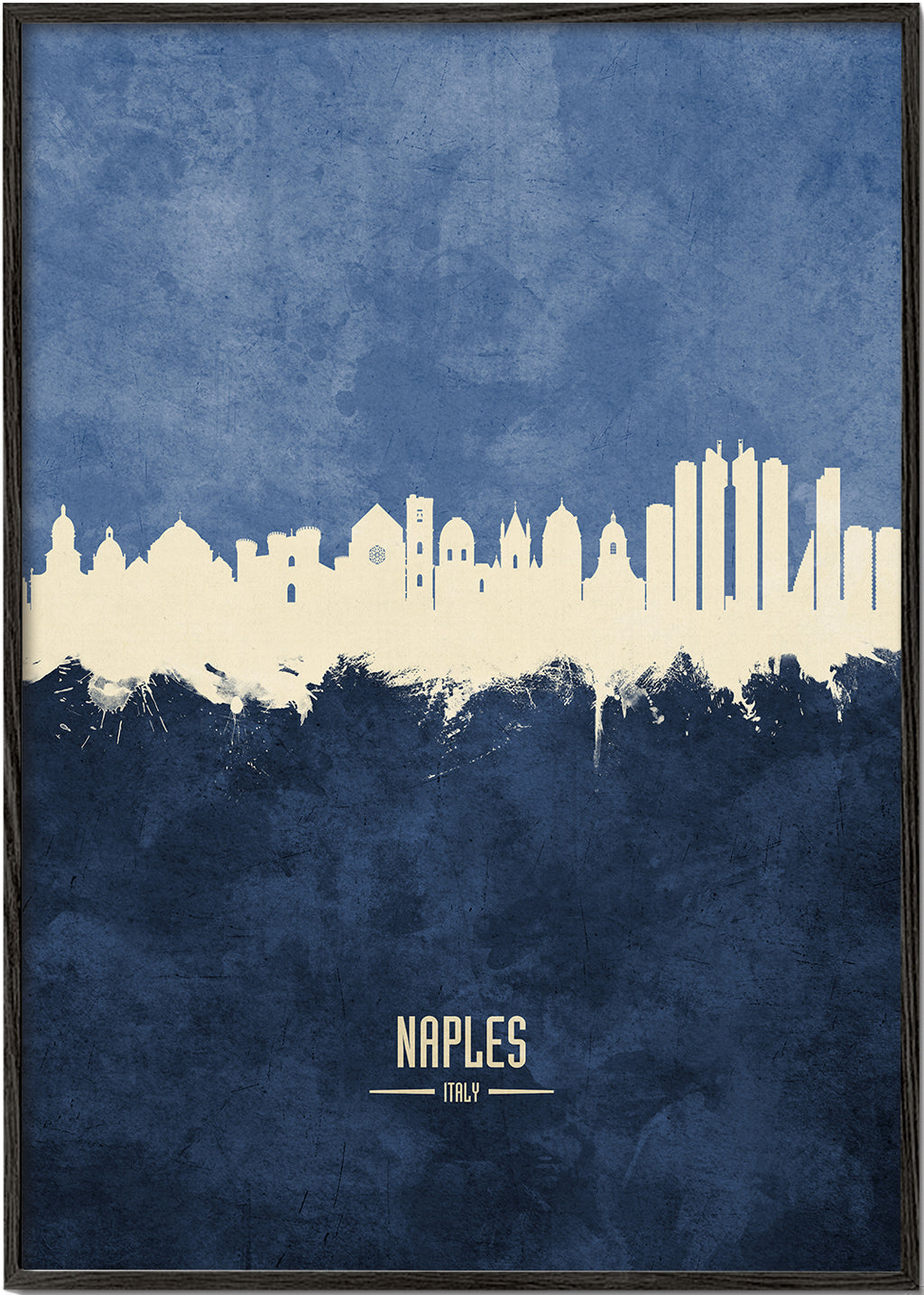 Naples skyline blue