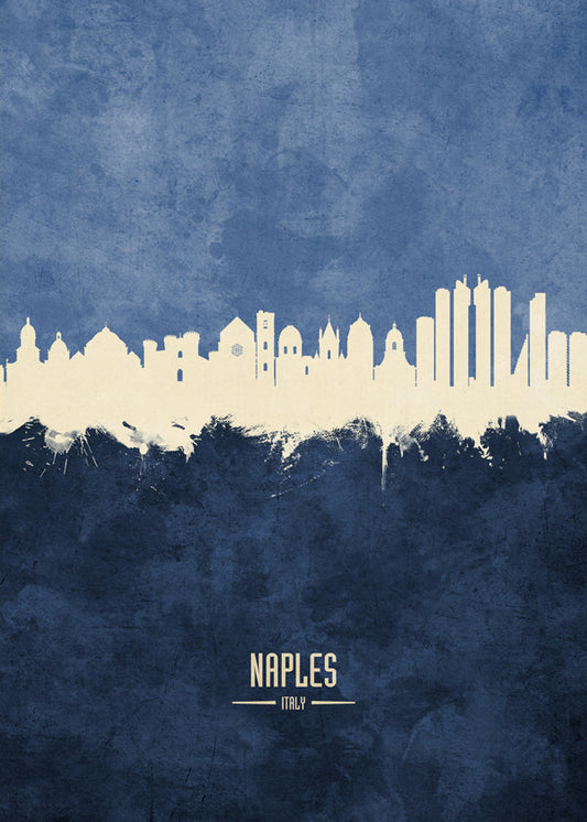 Naples skyline blue