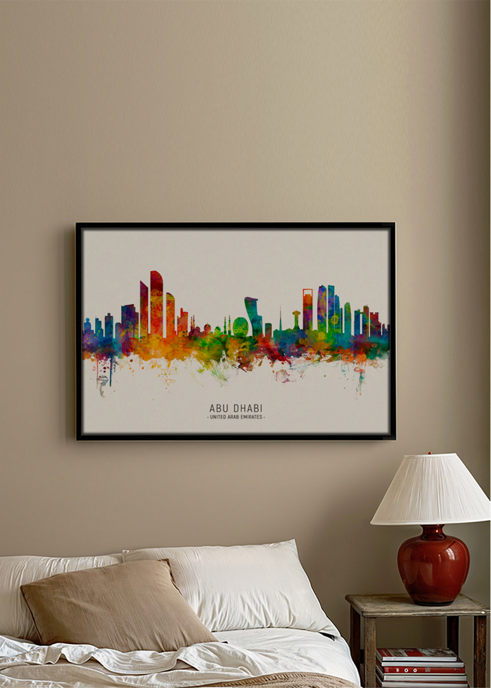 Abu Dhabi Skyline multicolour