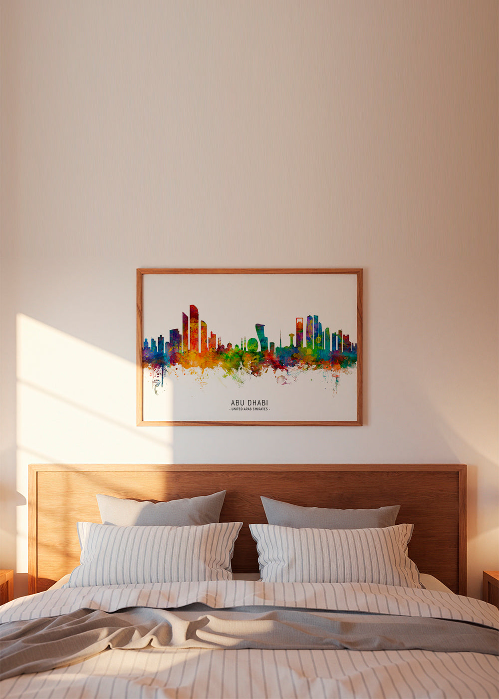 Abu Dhabi Skyline multicolour