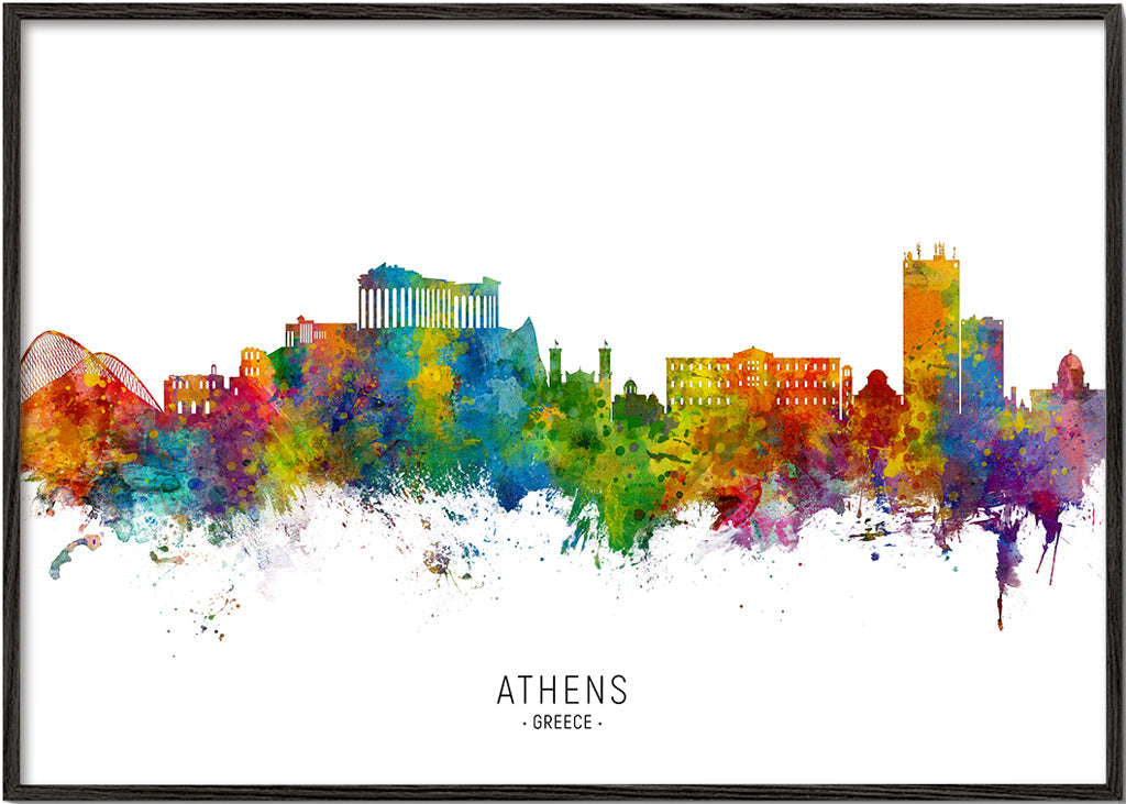 Athens Skyline multicolour