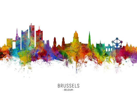 Brussels Skyline multicolour