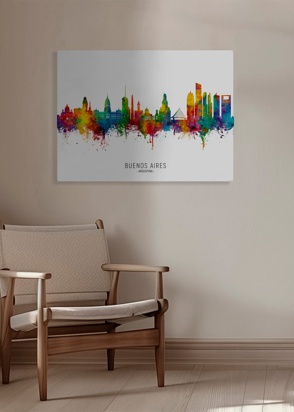 Buenos Aires Skyline multicolour