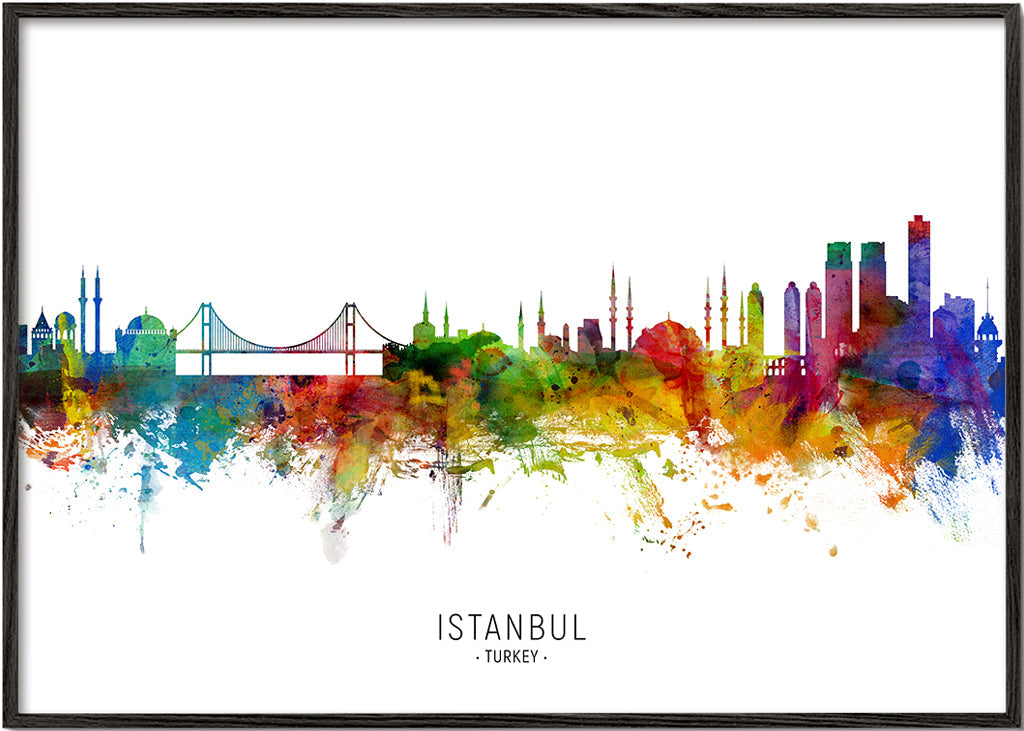 Istanbul Skyline multicolour