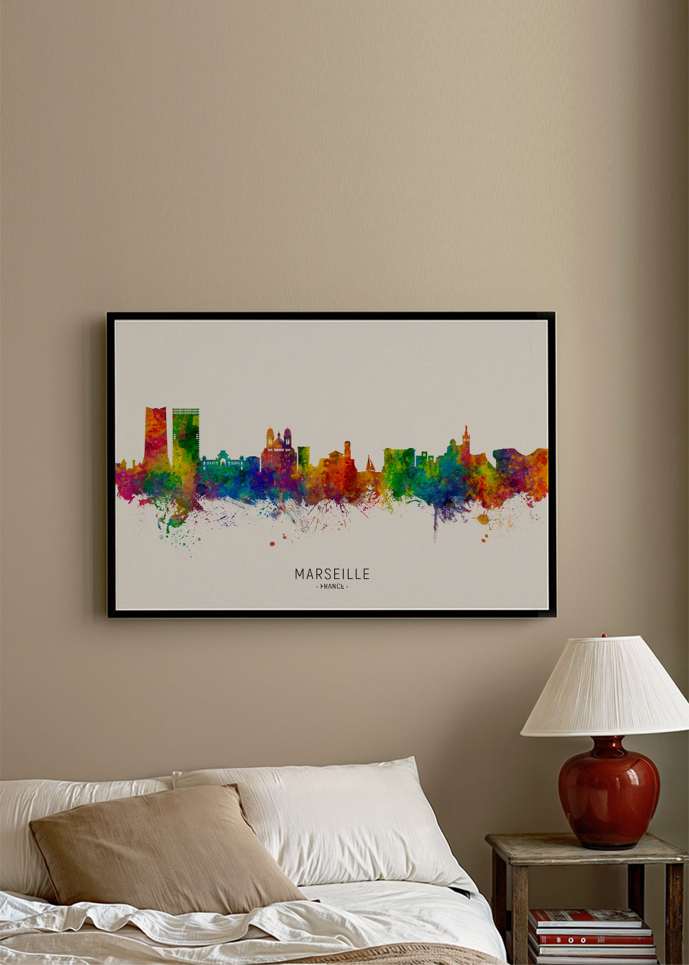 Marseille Skyline multicolour