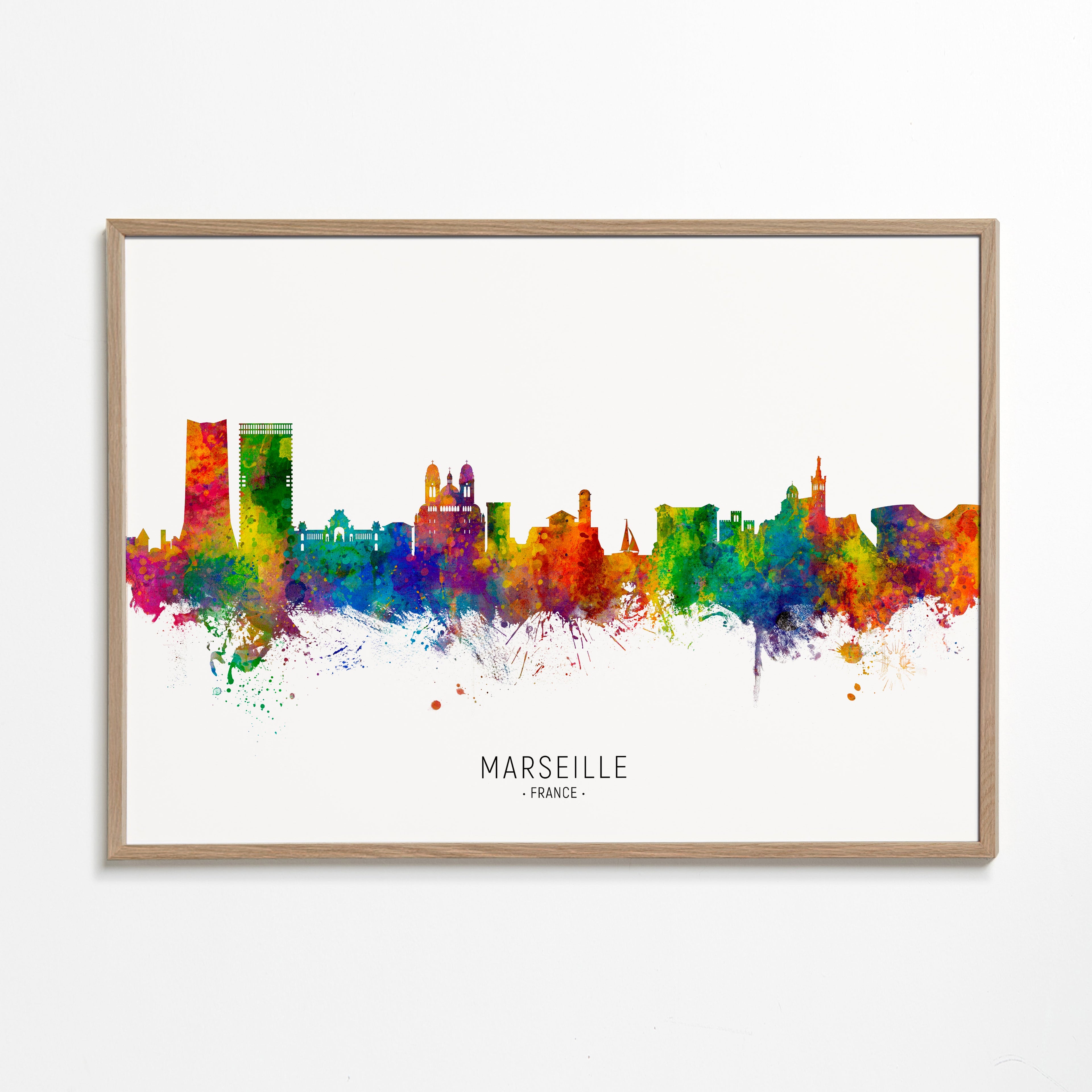 Marseille Skyline multicolour