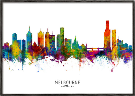 Melbourne Skyline multicolour
