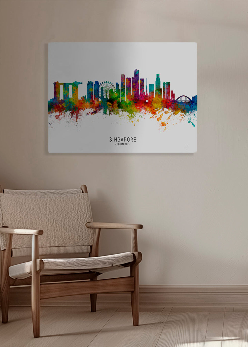 Singapore Skyline multicolour