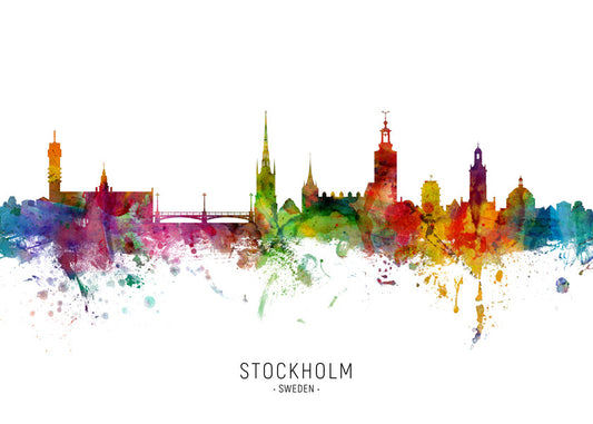 Stockholm Skyline multicolour