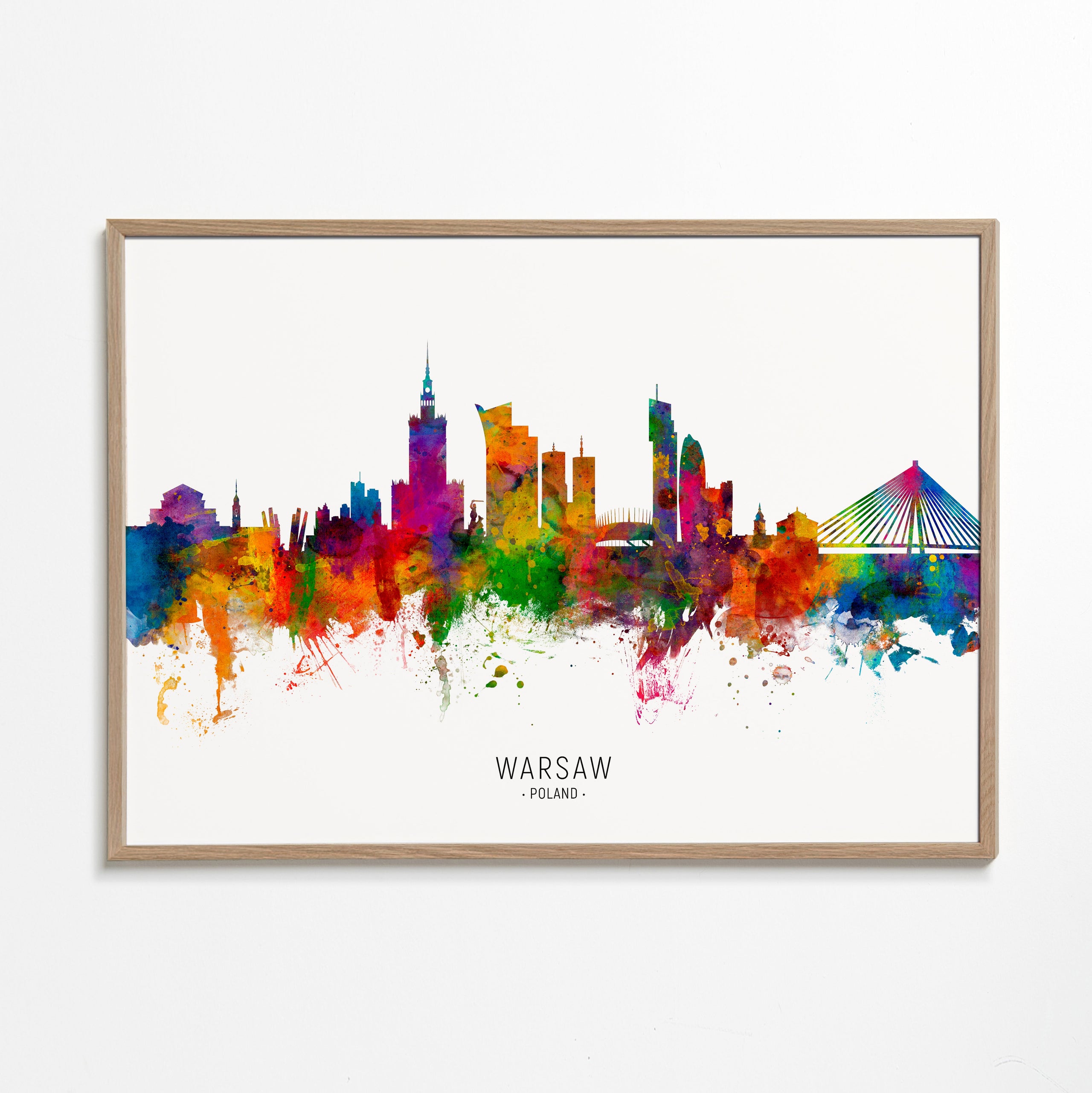 Warsaw Skyline multicolour