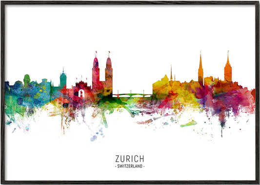 Zurich Skyline multicolour