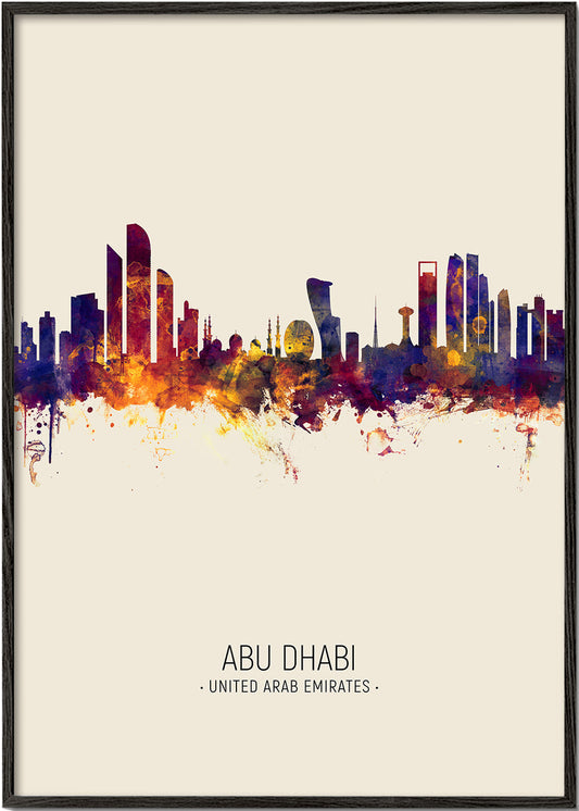 Abu Dhabi Skyline beige