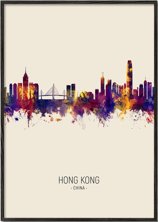 Hong Kong Skyline beige