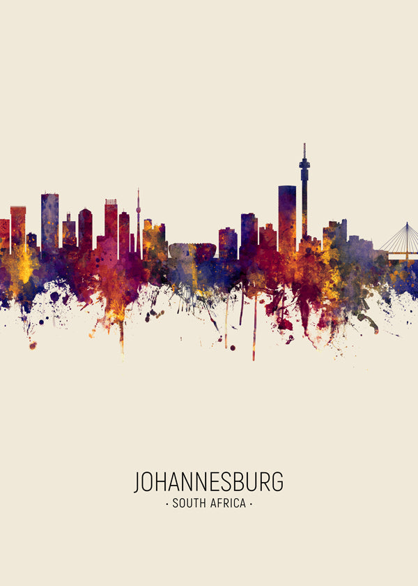 Johannesburg Skyline beige