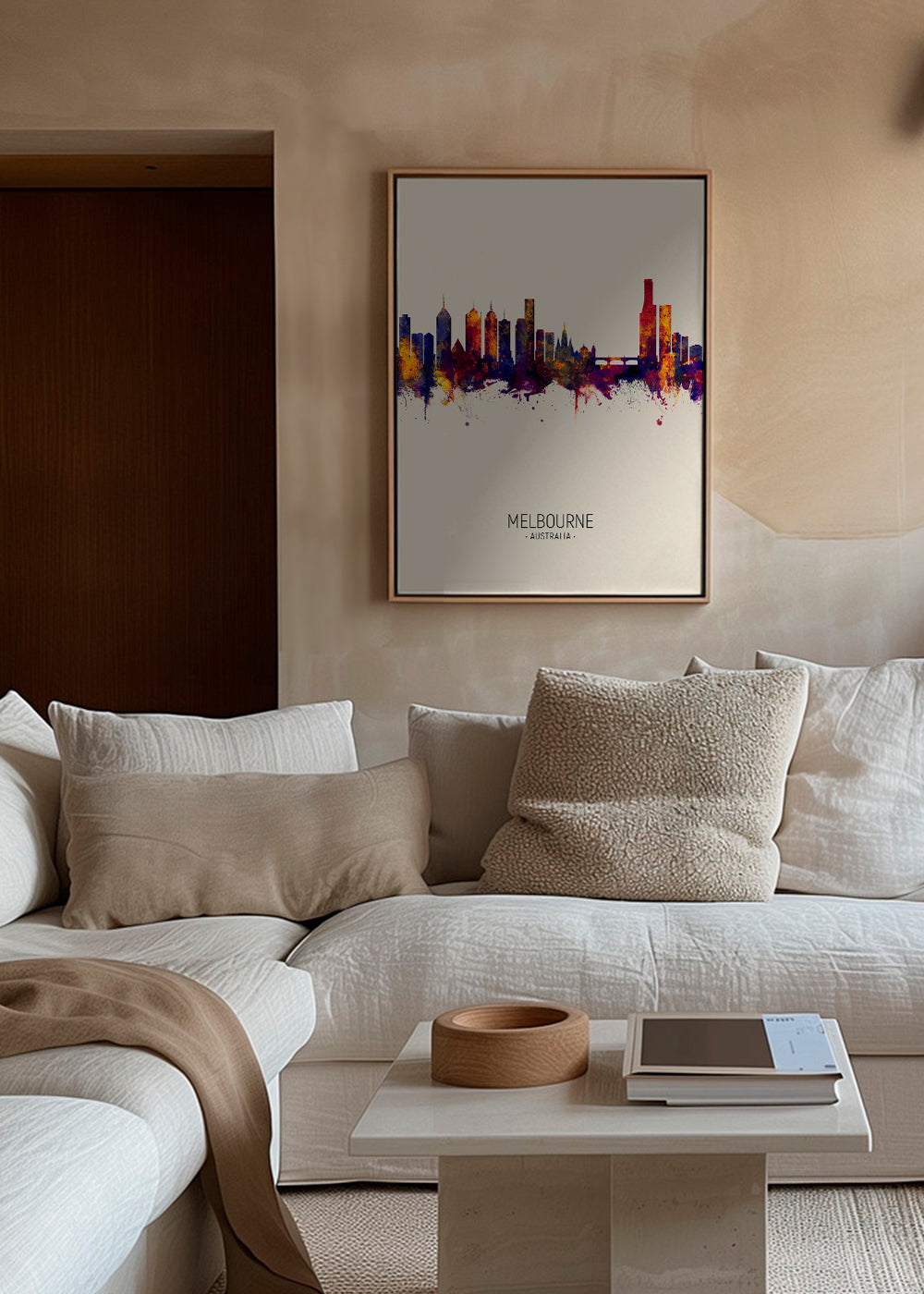 Melbourne Skyline beige