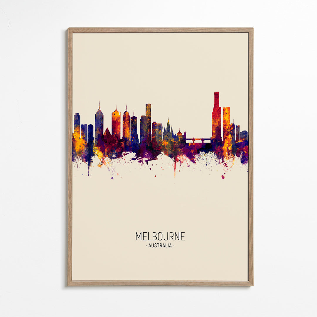 Melbourne Skyline beige