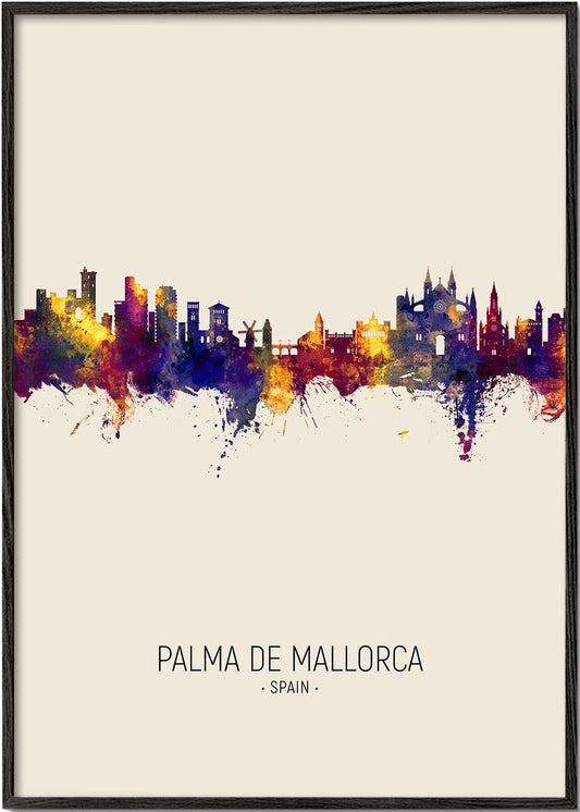 Palma de Mallorca Skyline beige