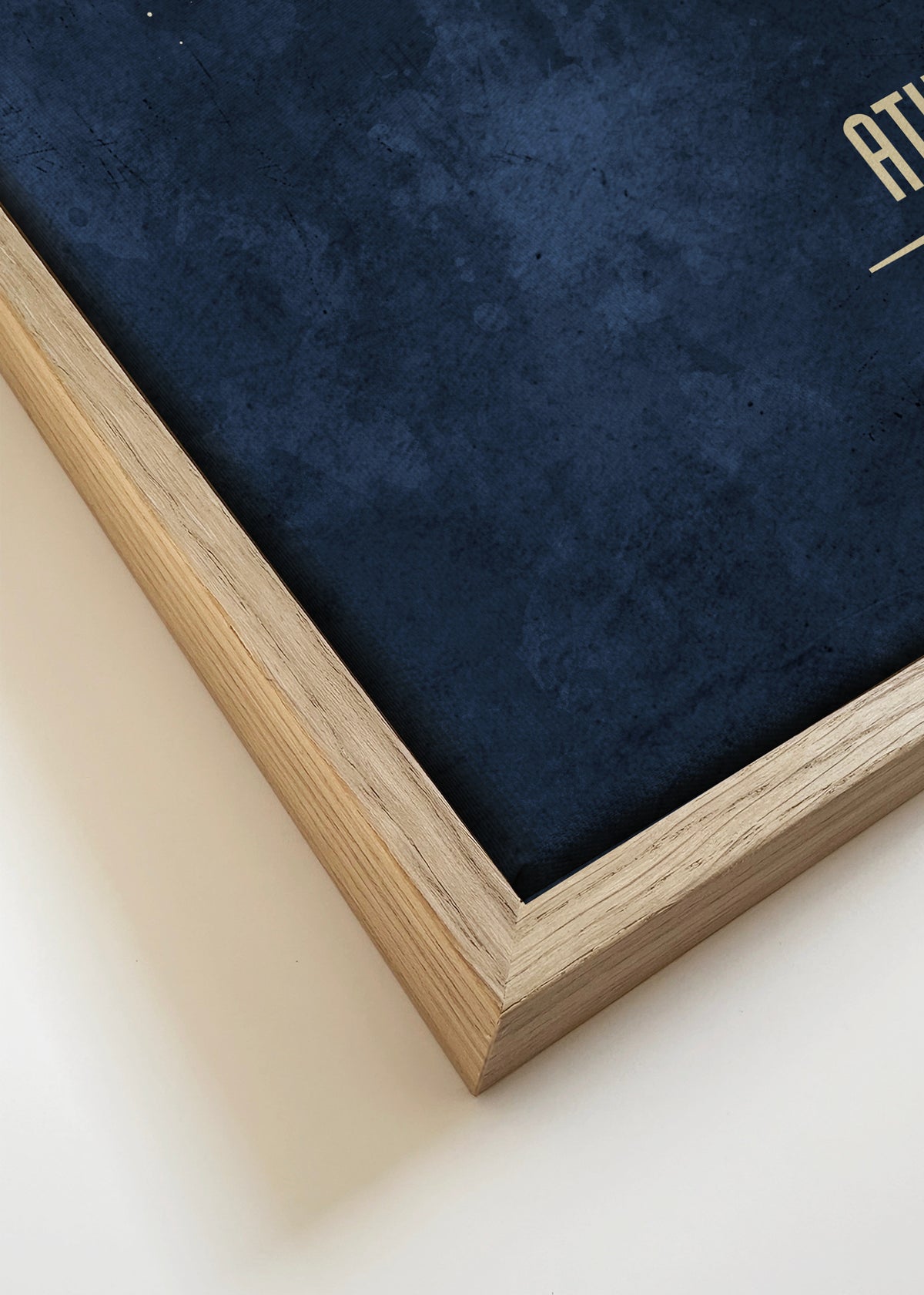 Athens Skyline azul - Framed canvas detail