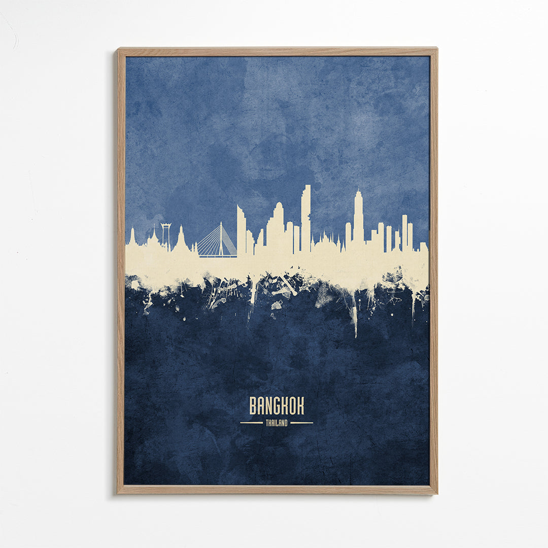 Bangkok Skyline blue