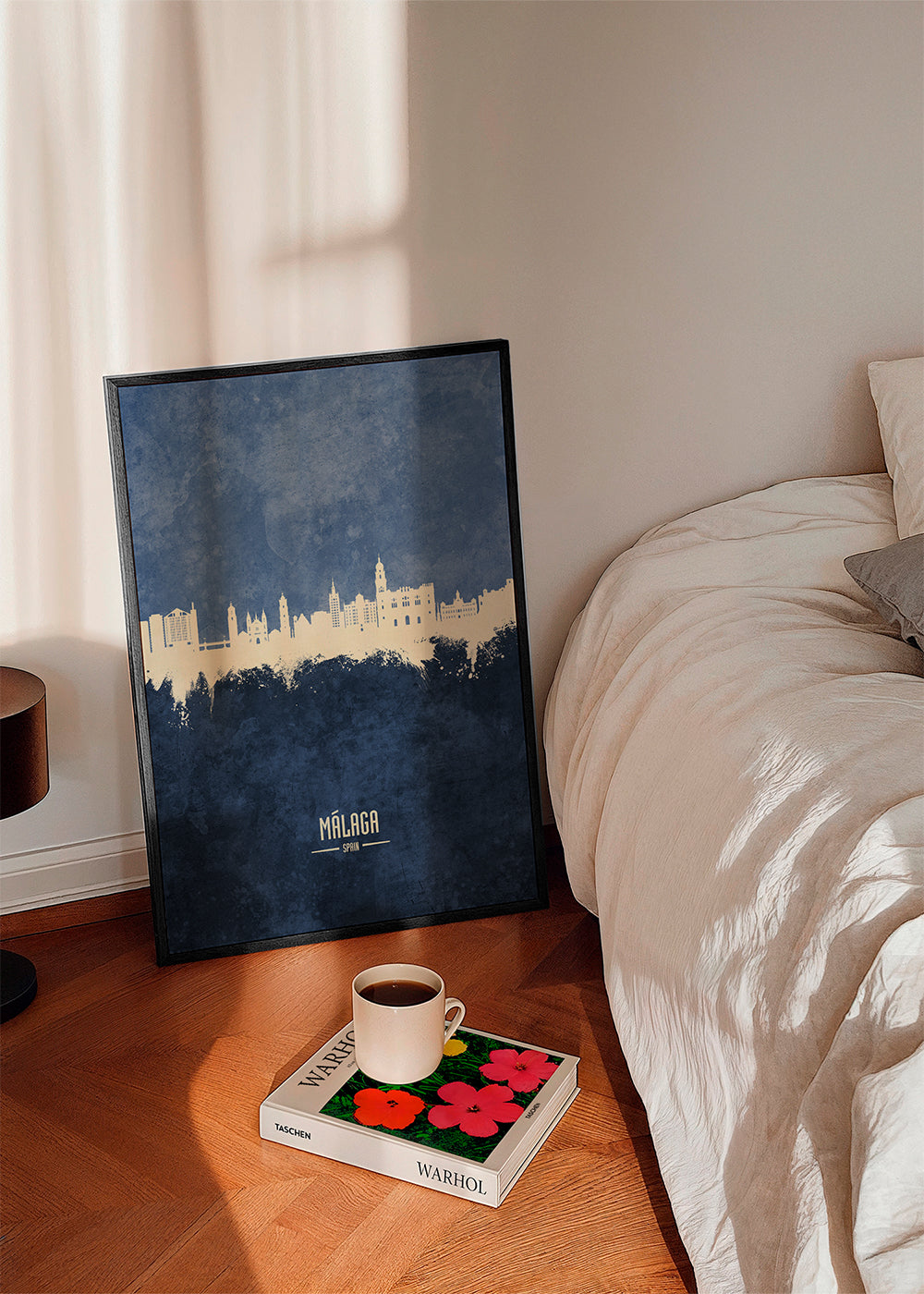 Málaga Skyline blue