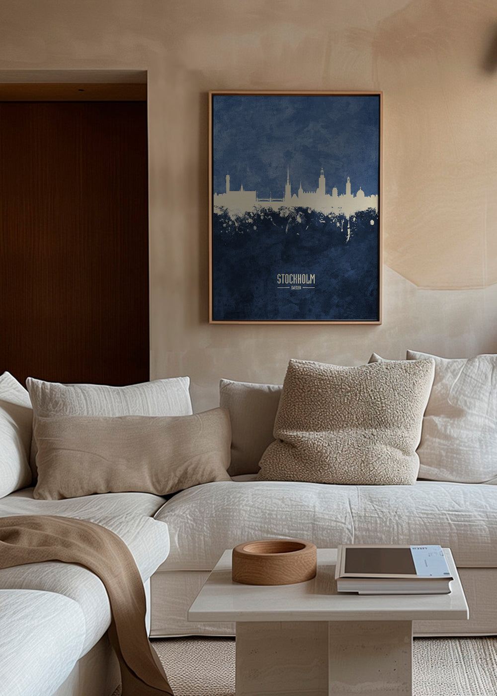 Stockholm Skyline blue