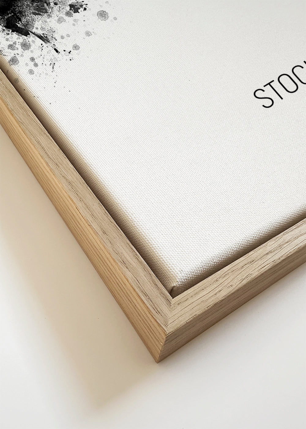 Stockholm Skyline black and white