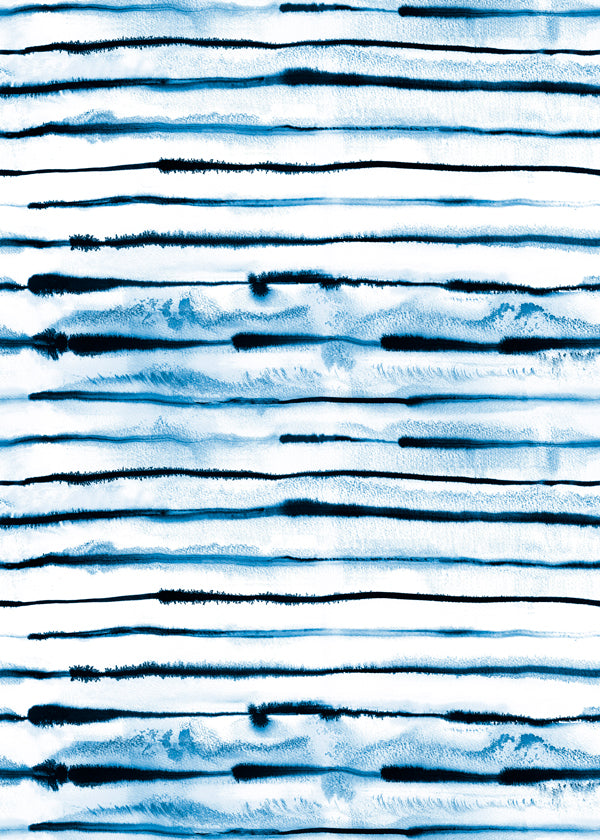 Indigo Electric Ink Stripes