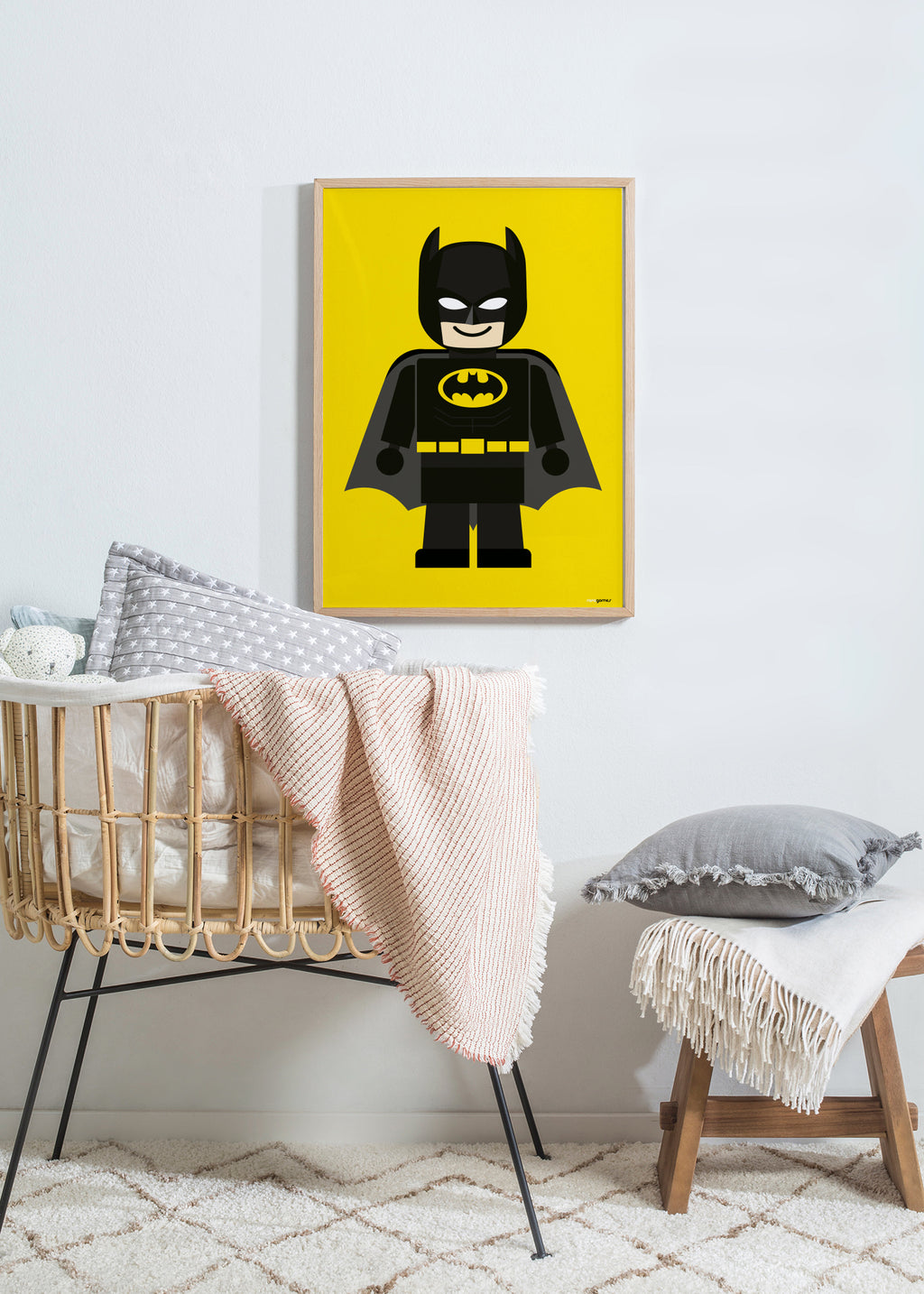Toy Batman - Framed poster in an interior