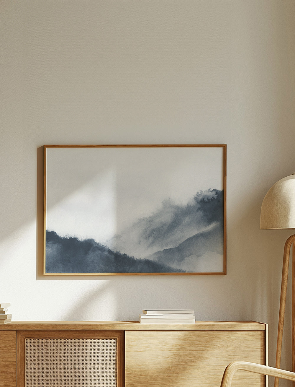 Misty mountains - Bluish gray