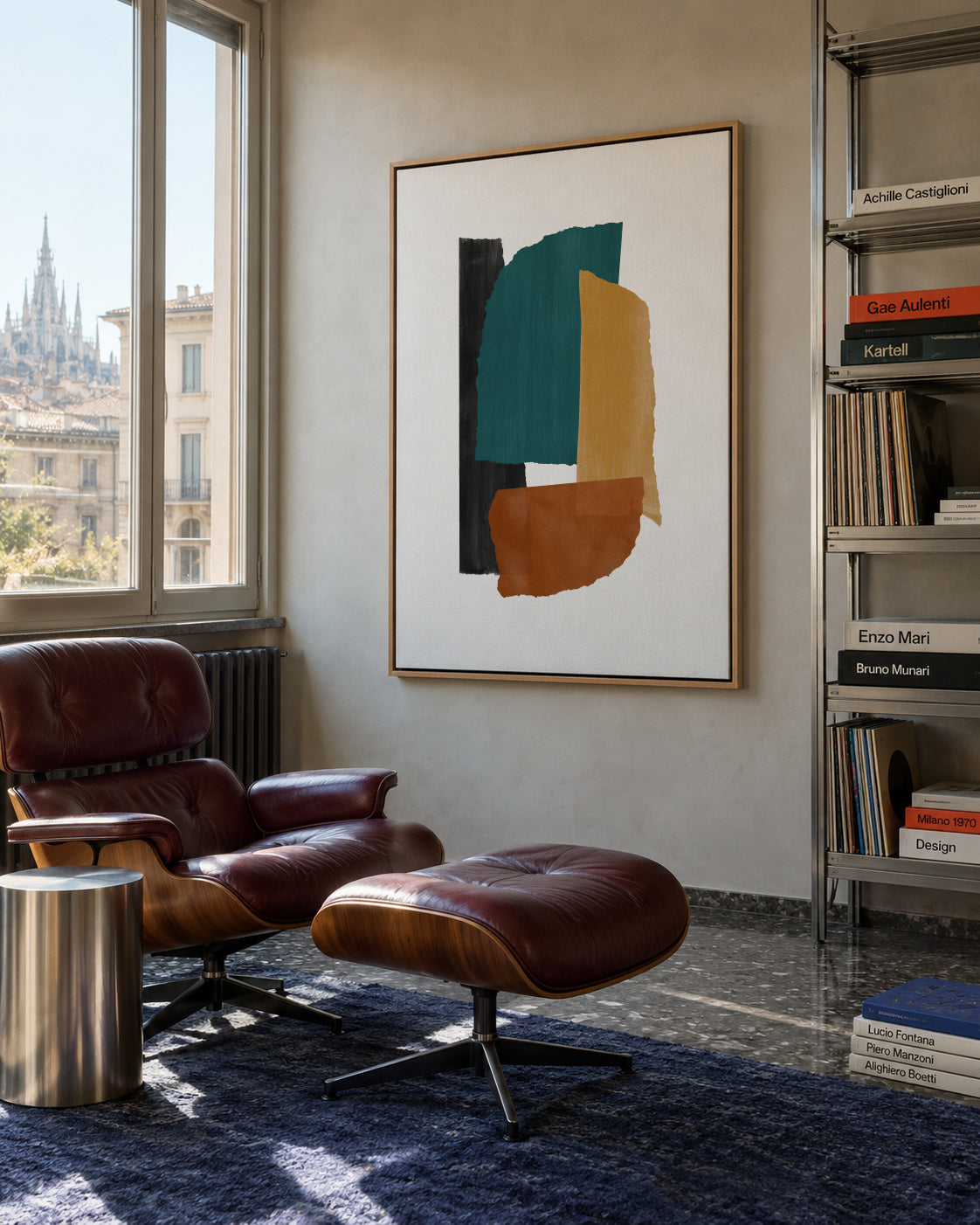 Fragments Nº1 - Framed canvas in an interior
