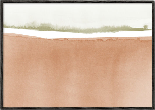Watercolor landscape N 41 Sienna